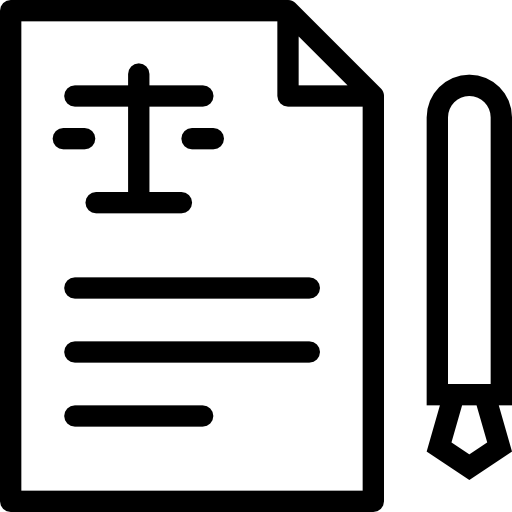 Contract Coloring Lineal icon