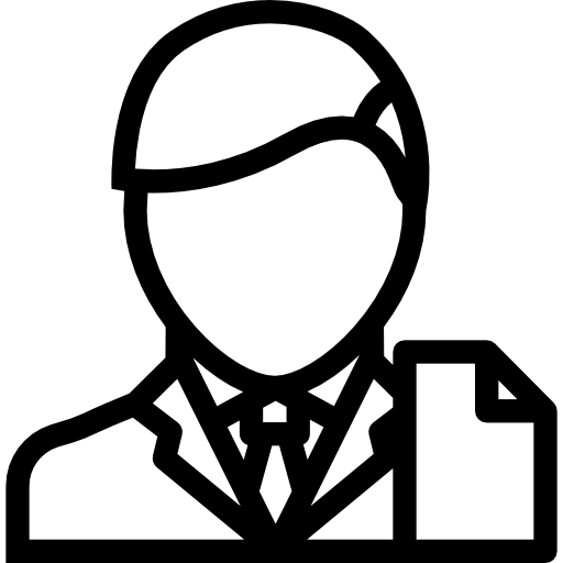 Lawyer Coloring Lineal icon