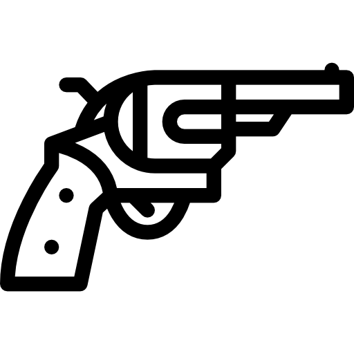 Revolver Coloring Lineal icon