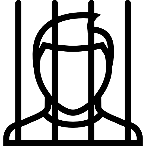 prisonnier Coloring Lineal Icône