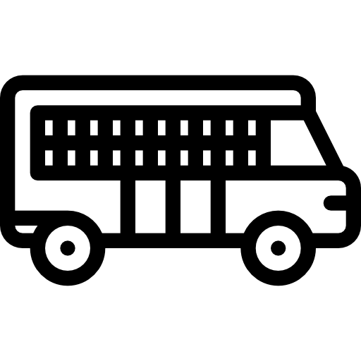 Prisoner transport vehicle Coloring Lineal icon