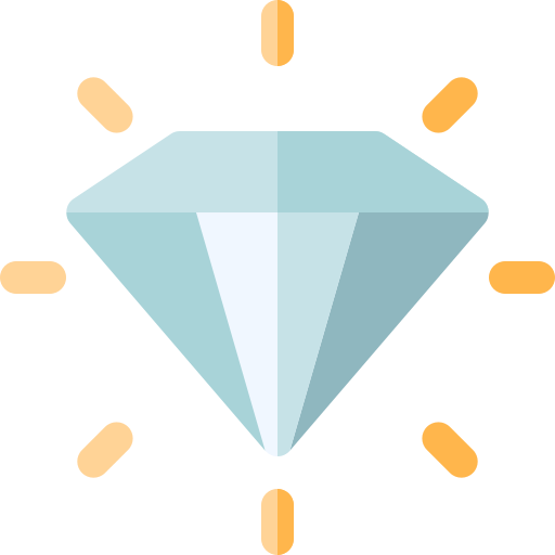 Diamond Basic Rounded Flat icon