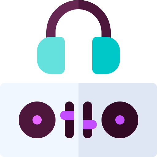 dj-mixer Basic Rounded Flat icon