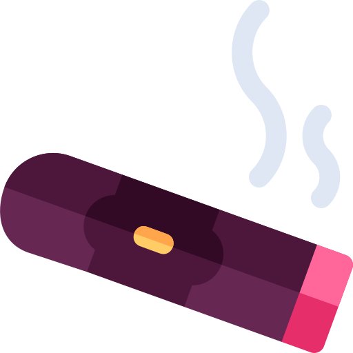 cigarro Basic Rounded Flat icono