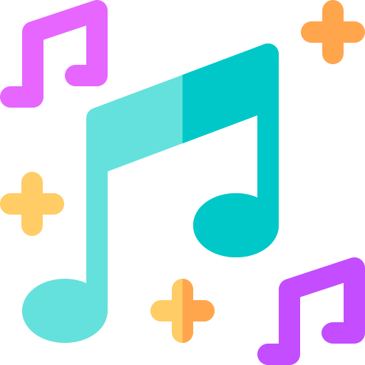 Musical notes Basic Rounded Flat icon