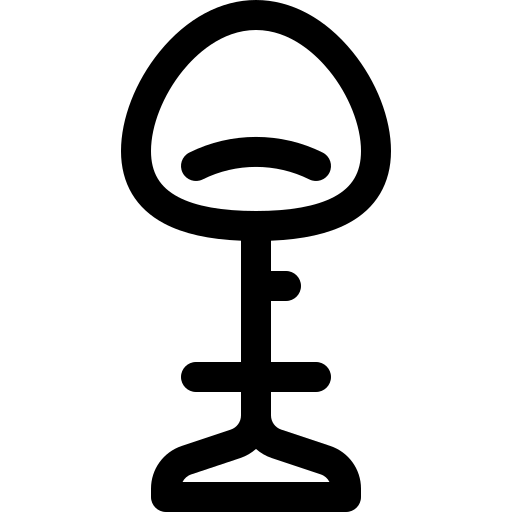 sgabello Basic Rounded Lineal icona