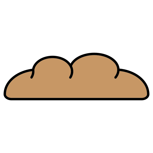 Bread Generic Outline Color icon