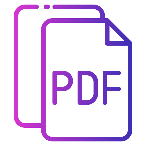 Формат файла pdf Generic Gradient иконка