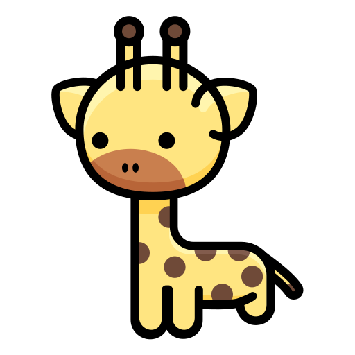 Giraffes Generic Outline Color icon