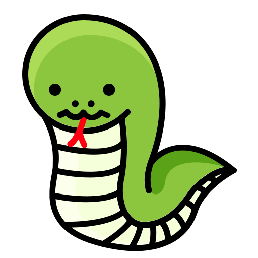 Snake Generic Outline Color icon