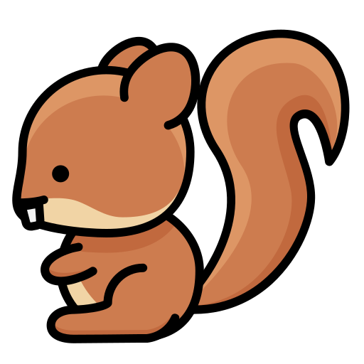 Squirrel Generic Outline Color icon