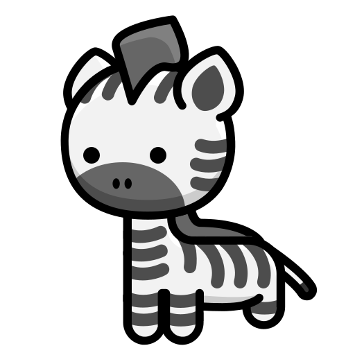 zebra Generic Outline Color icoon