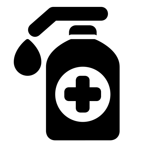 gel hydroalcoolique Generic Glyph Icône