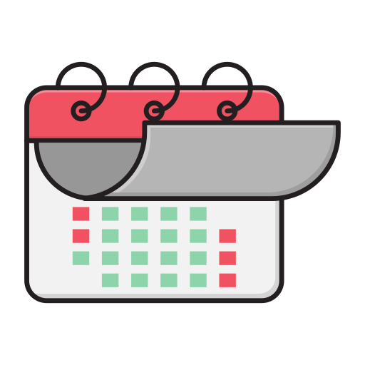 Deadline Vector Stall Lineal Color icon
