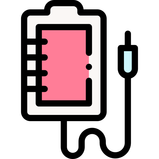 Blood bag Detailed Rounded Lineal color icon