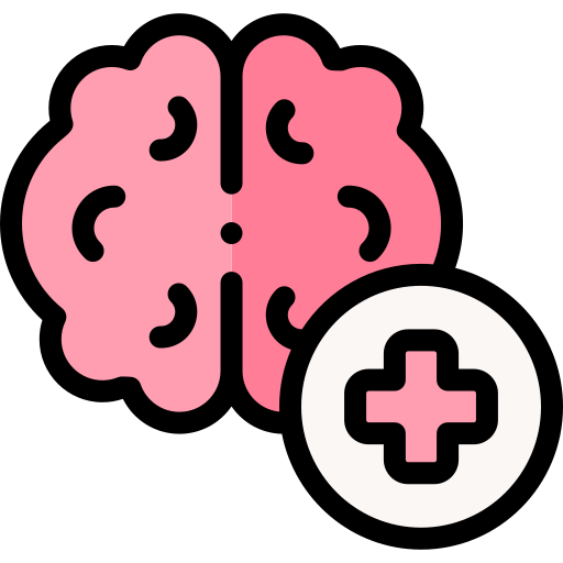 Human brain Detailed Rounded Lineal color icon