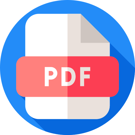 pdf Flat Circular Flat icon