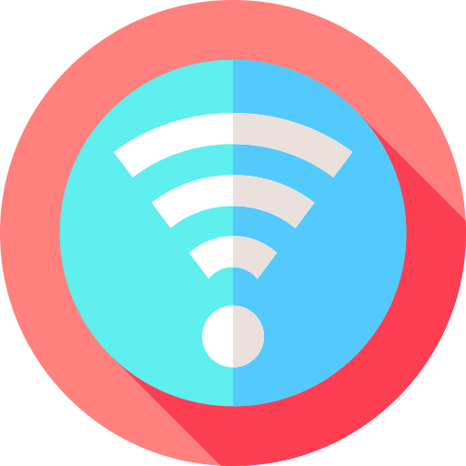 wi-fi信号 Flat Circular Flat icon