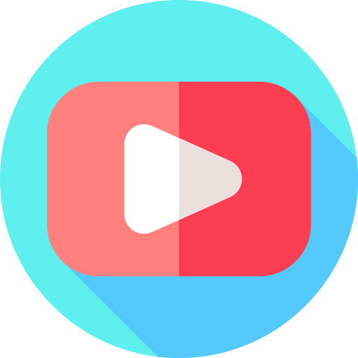 youtube Flat Circular Flat иконка