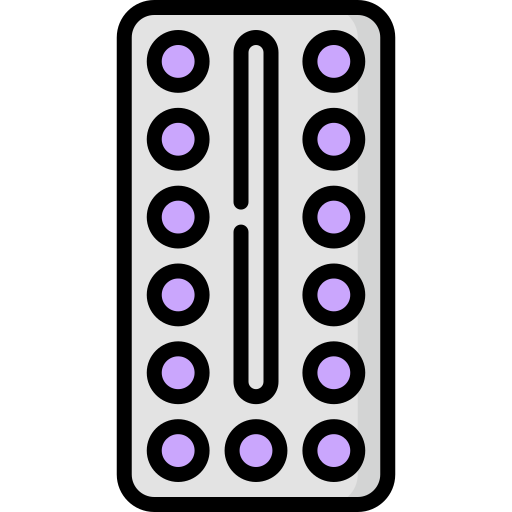 anticonceptiepillen Special Lineal color icoon