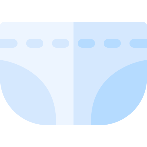 Baby diaper Basic Rounded Flat icon