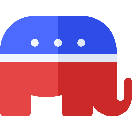 Republican Basic Rounded Flat icon