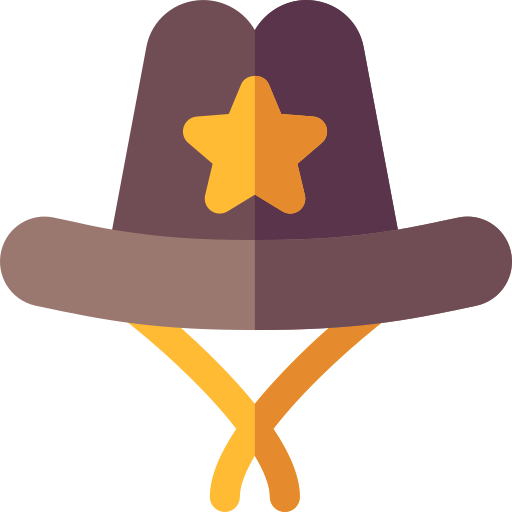 cowboyhoed Basic Rounded Flat icoon