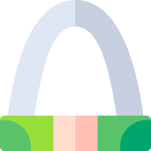arco de la entrada Basic Rounded Flat icono