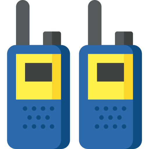 walkie-talkies Special Flat icoon