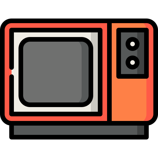 tv viejo Special Lineal color icono