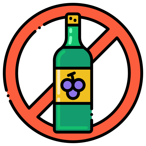 No alcohol Flaticons Lineal Color icon