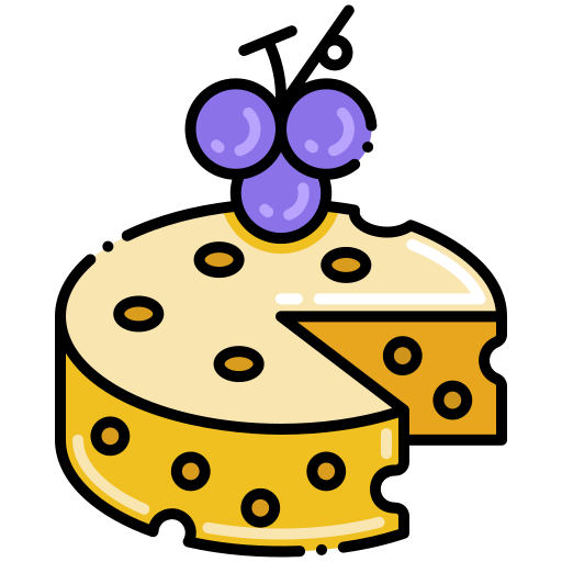 Cheese Flaticons Lineal Color icon