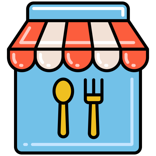 Продовольственный магазин Flaticons Lineal Color иконка