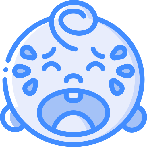 bebé llorando Basic Miscellany Blue icono