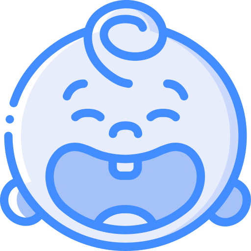 Happy face Basic Miscellany Blue icon