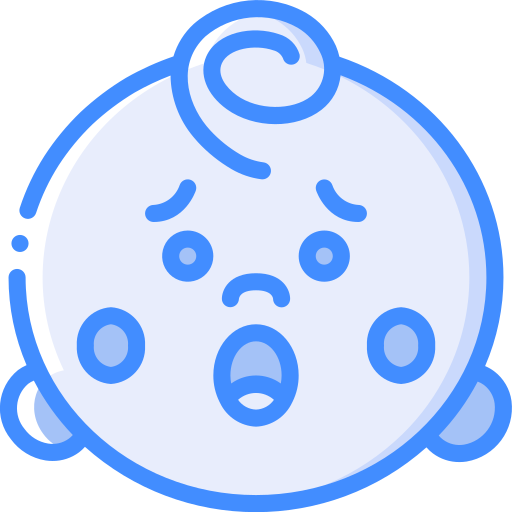 Shocked Basic Miscellany Blue icon