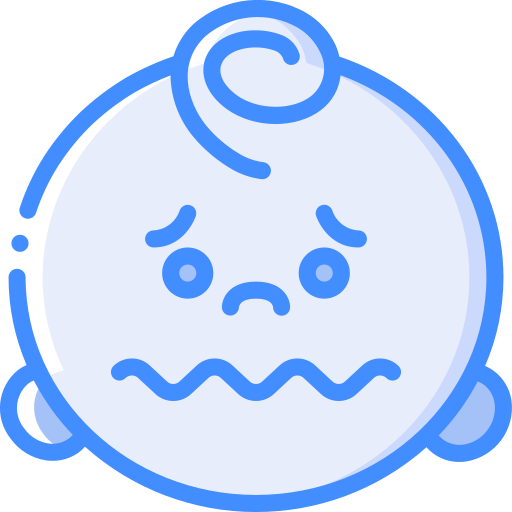 Confused Basic Miscellany Blue icon