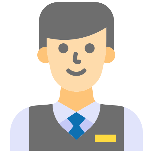 Receptionist Good Ware Flat icon