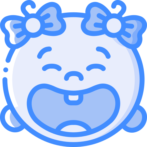 Happy face Basic Miscellany Blue icon