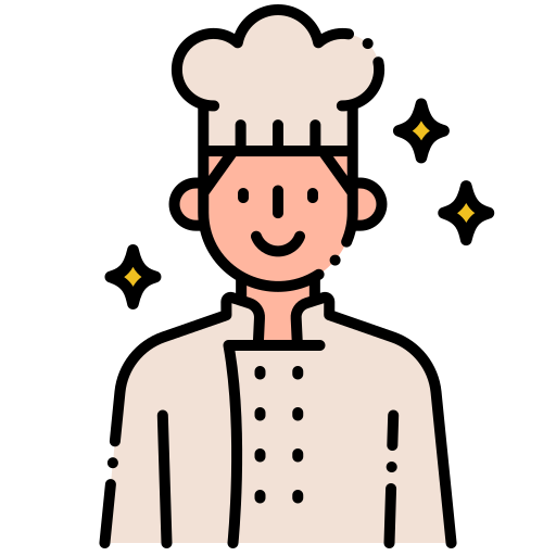 Chef Flaticons Lineal Color icon