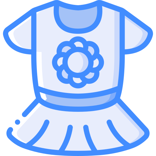 Baby clothes Basic Miscellany Blue icon