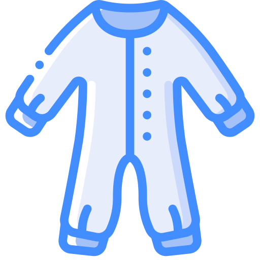 roupas de bebê Basic Miscellany Blue Ícone