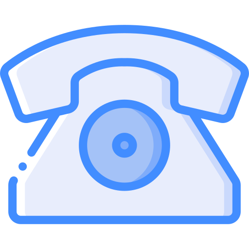 Telephone Basic Miscellany Blue icon
