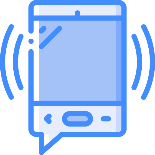 Mobile message Basic Miscellany Blue icon