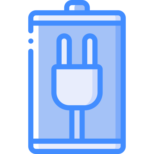 Battery charge Basic Miscellany Blue icon