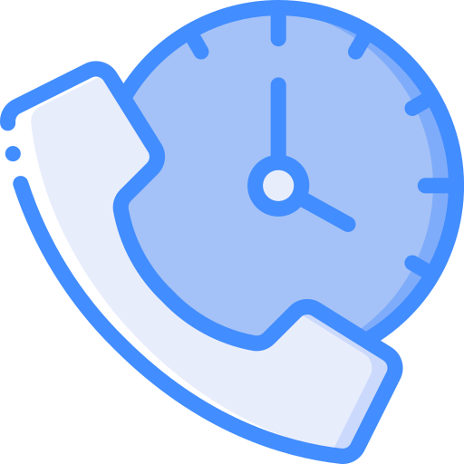 근무 시간 Basic Miscellany Blue icon