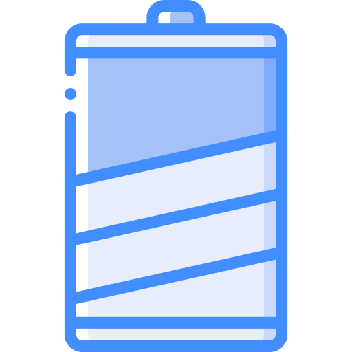batterie level Basic Miscellany Blue icon