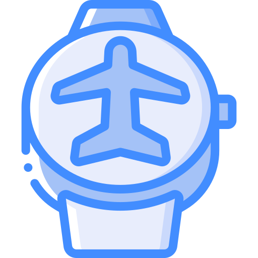 vliegtuigmodus Basic Miscellany Blue icoon