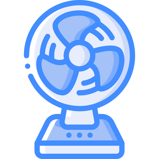 Fan Basic Miscellany Blue icon