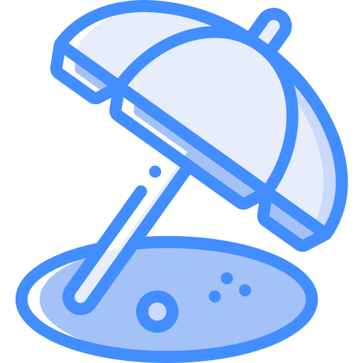parasole Basic Miscellany Blue icona